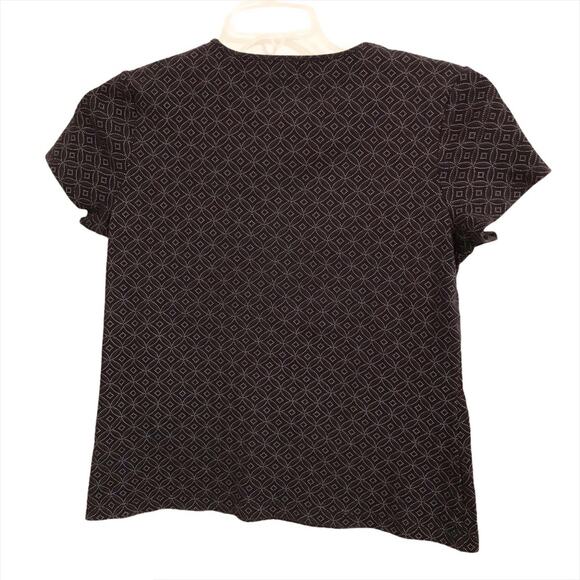 Croft & Barrow Knit Top with Geometric Design - Picture 2 of 8